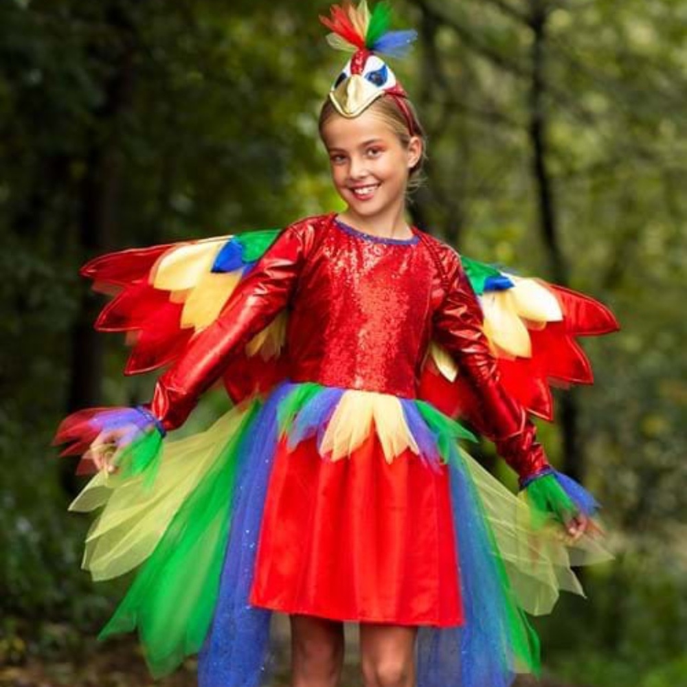 Parrot Costume - Iago- Girls size large, 10-12years - Theater -Dance - Halloween